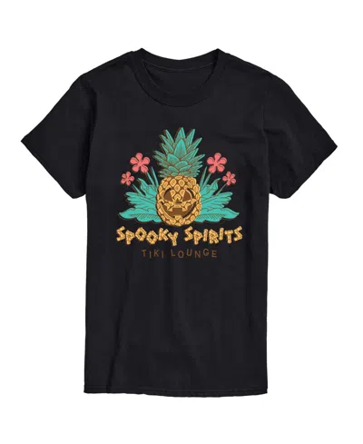 Airwaves Men's Instant Message Spooky Spirits Tiki Lounge Graphic T-shirt In Black