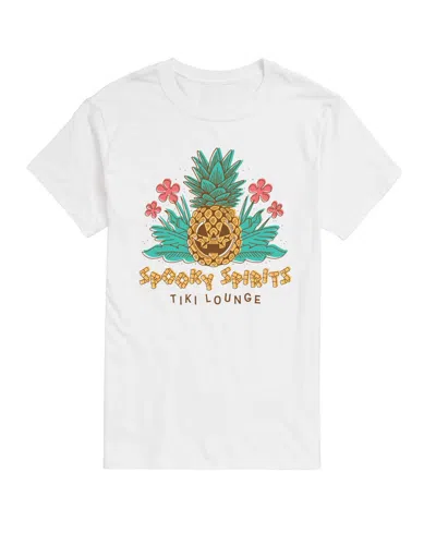Airwaves Men's Instant Message Spooky Spirits Tiki Lounge Graphic T-shirt In White