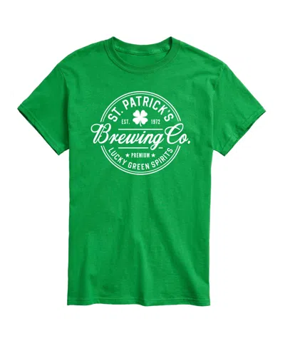 Airwaves Men's Instant Message St. Patrick's Brewing Co. Short-sleeve Graphic T-shirt In Green