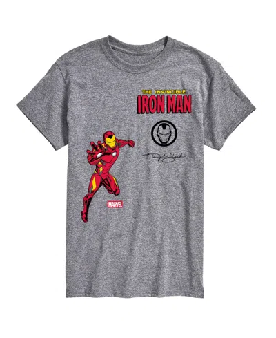 Airwaves Men's Iron Man Invincible Short-sleeve Graphic T-shirt In Gray