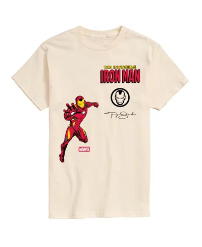 Airwaves Men's Iron Man Invincible Short-sleeve Graphic T-shirt In Neutral