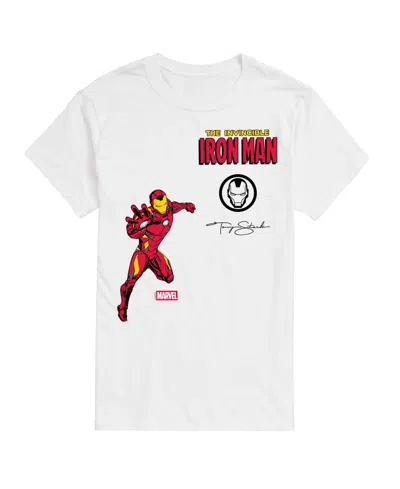 Airwaves Men's Iron Man Invincible Short-sleeve Graphic T-shirt In White