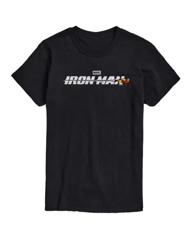 Airwaves Men's Iron Man Logo Short-sleeve Graphic T-shirt In Black