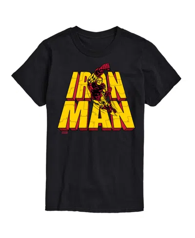 Airwaves Men's Iron Man Short Sleeve T-shirt In Black