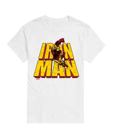 Airwaves Men's Iron Man Short Sleeve T-shirt In White