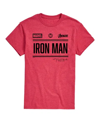 Airwaves Men's Iron Man Sporty Men's Short Sleeve Graphic T-shirt In Red