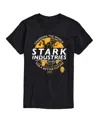 Airwaves Men's Iron Man Stark Industries Short Sleeve T-shirt In Black