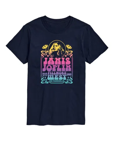 Airwaves Men's Janis Joplin Short Sleeve T-shirt In Blue