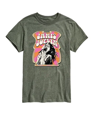 Airwaves Men's Janis Joplin Short Sleeve T-shirt In Green