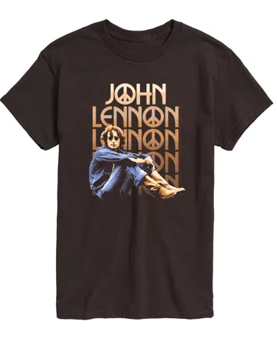 Airwaves Men's John Lennon Short Sleeve T-shirt In Brown