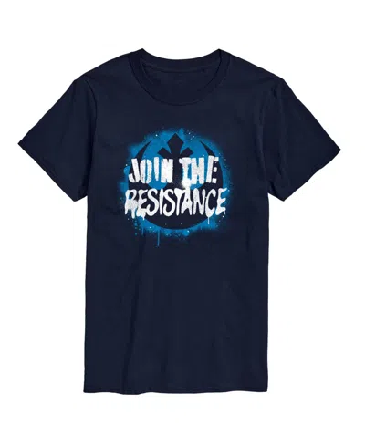 Airwaves Men's Join The Resistance Short-sleeve Graphic T-shirt In Blue