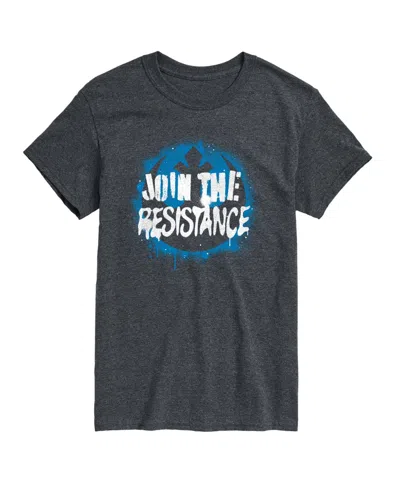 Airwaves Men's Join The Resistance Short-sleeve Graphic T-shirt In Gray