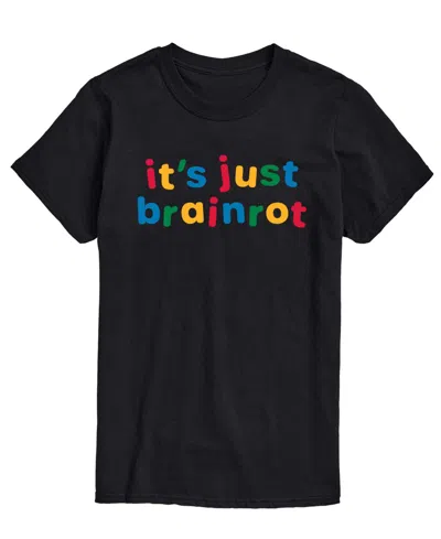Airwaves Men's Just Brainrot Short-sleeve Graphic T-shirt In Black