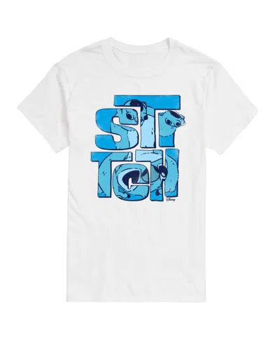 Airwaves Men's Lilo & Stitch Handstand Graphic T-shirt In White