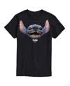 Airwaves Men's Lilo And Stitch Live Action Stitch Face Short Sleeve T-shirt In Black