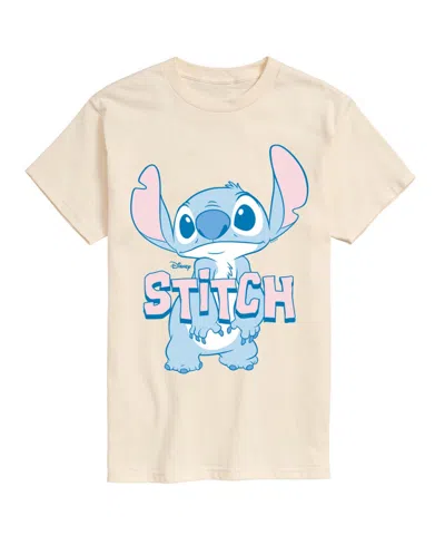 Airwaves Men's Lilo & Stitch Pastel Graphic T-shirt In Cream