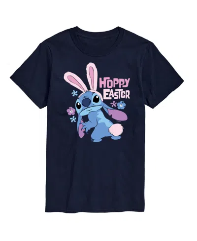 Airwaves Men's Lilo And Stitch Short Sleeve T-shirts In Blue