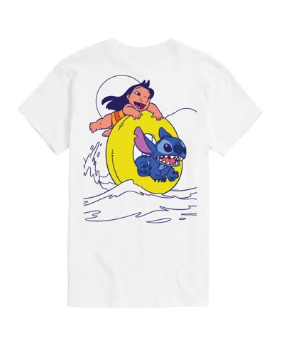 Airwaves Men's Lilo And Stitch Tube Graphic T-shirt In White