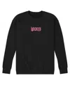 Airwaves Men's Logo Graphic Long-sleeve Crewneck Fleece Sweatshirt In Black