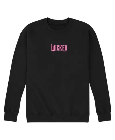 Airwaves Men's Logo Graphic Long-sleeve Crewneck Fleece Sweatshirt In Black