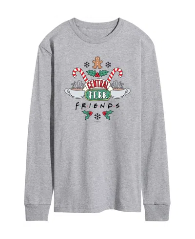 Airwaves Men's Long-sleeve Crewneck T-shirt In Gray