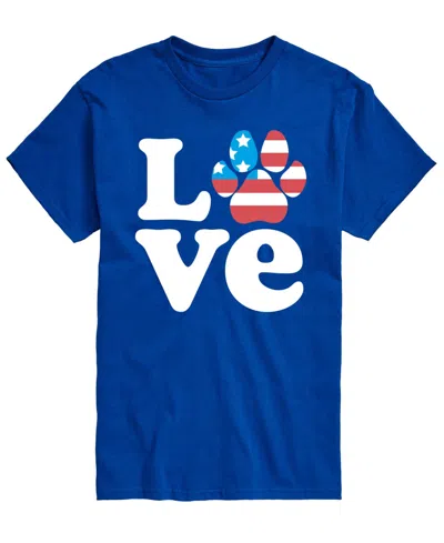 Airwaves Men's Love America Paw Short-sleeve Graphic T-shirts In Blue