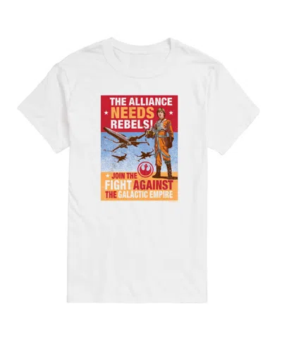 Airwaves Men's Luke Rebels Needed Short-sleeve Graphic T-shirt In White