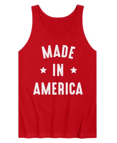 Airwaves Men's Made In America Sleeveless Graphic Tank T-shirts In Red