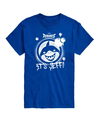 Airwaves Men's Marvel Rivals Jeff Spraypaint Graphic T-shirt In Royal Blue