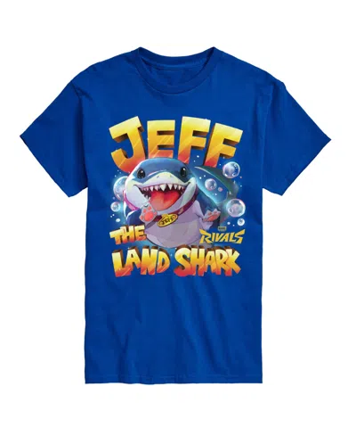Airwaves Men's Marvel Rivals Jeff The Landshark Graphic T-shirt In Royal Blue