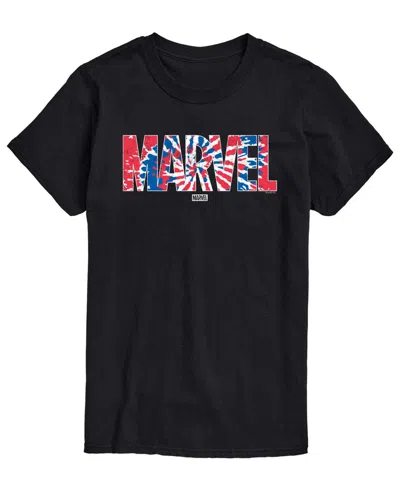 Airwaves Men's Marvel Tie Dye Short-sleeve Graphic T-shirt In Black