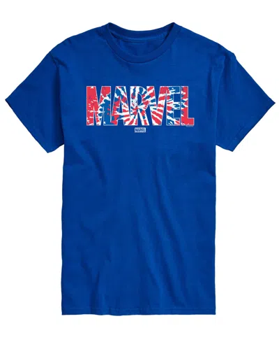 Airwaves Men's Marvel Tie Dye Short-sleeve Graphic T-shirt In Blue