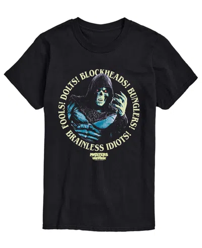 Airwaves Men's Masters Of The Universe Brainless Idiots Skeletor Graphic T-shirt In Black
