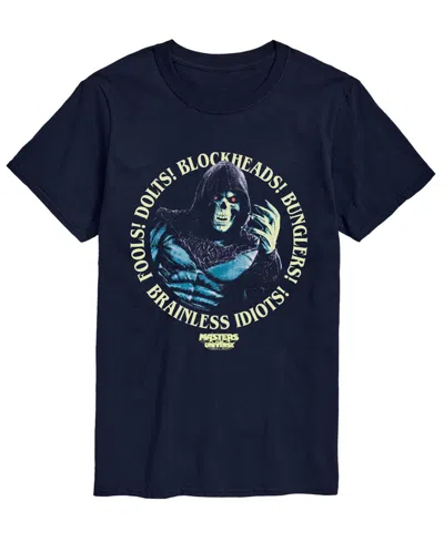 Airwaves Men's Masters Of The Universe Brainless Idiots Skeletor Graphic T-shirt In Navy