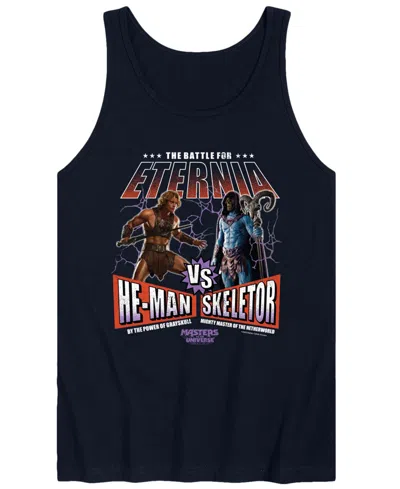 Airwaves Men's Masters Of The Universe He-man Vs Skeletor Graphic Tank Top In Navy