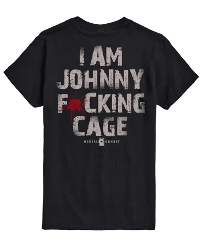Airwaves Men's Mortal Kombat Johnny Cage Graphic T-shirt In Black