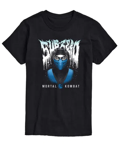 Airwaves Men's Mortal Kombat Sub Zero Metal Graphic T-shirt In Black