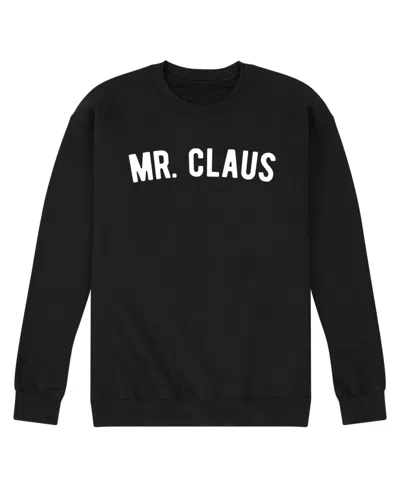 Airwaves Men's Mr. Claus Fleece T-shirt In Black