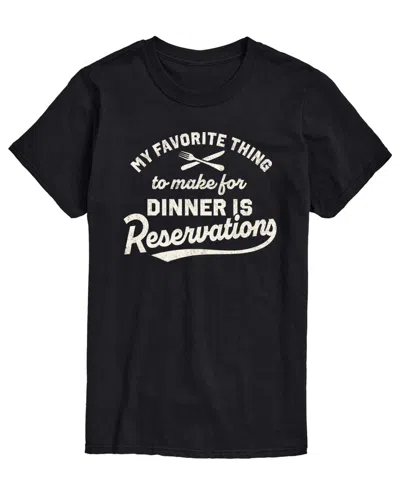 Airwaves Men's My Favorite Thing Reservations Short-sleeve Graphic T-shirt In Black