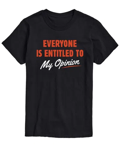 Airwaves Men's My Opinion Short-sleeve Graphic T-shirt In Black