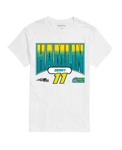 Airwaves Men's Nascar Denny Hamlin 11 Short Sleeve T-shirt In White
