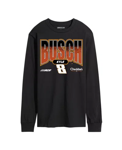 Airwaves Men's Nascar Kyle Busch 8 Long Sleeve T-shirt In Black