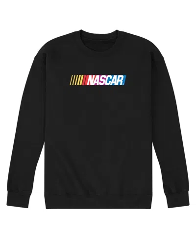 Airwaves Men's Nascar Logo Long Sleeve Fleece T-shirt In Black