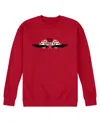 Airwaves Men's Nascar Logo Long Sleeve Fleece T-shirt In Red