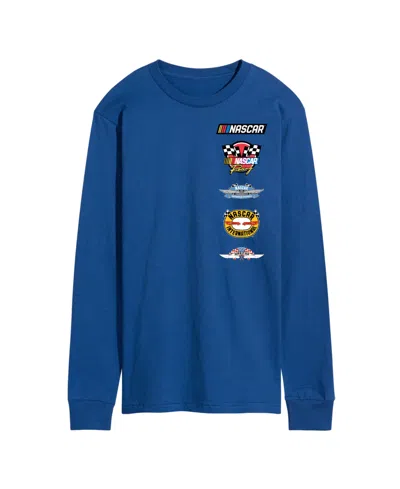 Airwaves Men's Nascar Logo Long Sleeve T-shirt In Blue