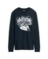 Airwaves Men's Nascar Stars And Stripes Long Sleeve T-shirt In Blue
