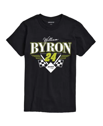 Airwaves Men's Nascar William Byron 24 Short Sleeve T-shirt In Black