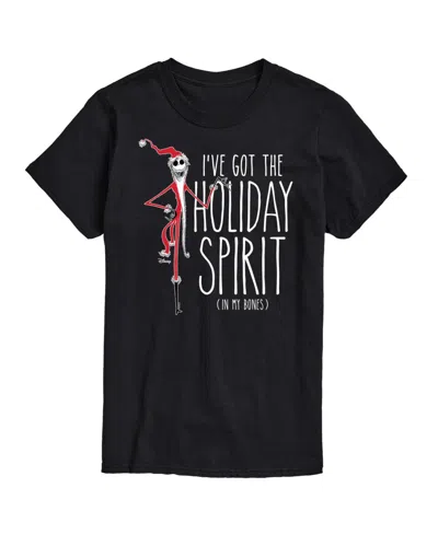 Airwaves Men's Nightmare Before Christmas Holiday Spirit Short Sleeve Tee In Black