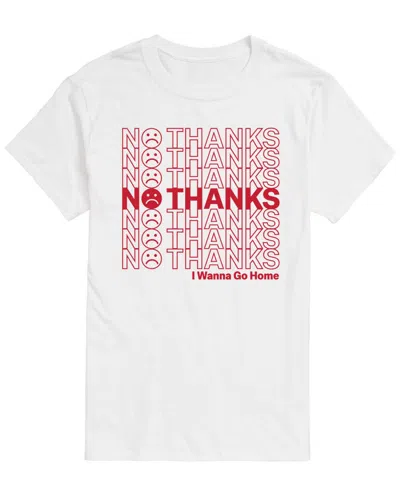 Airwaves Men's No Thanks Short-sleeve Graphic T-shirt In White