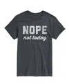 Airwaves Men's Nope Not Today Short Sleeve T-shirt In Gray